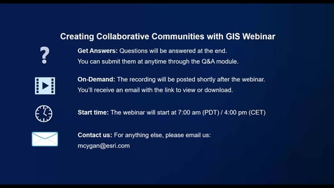 Thumbnail for entry Creating Collaborative Communities with GIS.mp4