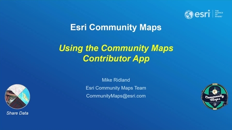 Thumbnail for Using the Community Maps Contributor App 