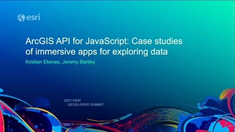 Case Studies of Immersive Apps for Exploring Data - ArcGIS API for JavaScript
