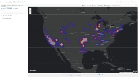 Thumbnail for Detecting Ozone Measurements with GeoAnalytics Server