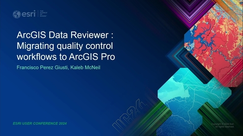 Thumbnail for ArcGIS Data Reviewer: Migrating Quality Control Workflows to ArcGIS Pro