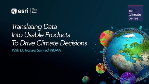 Thumbnail for Translating data into usable products to drive climate decisions