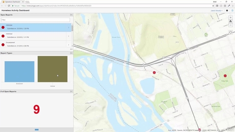 Thumbnail for Operations Dashboard for ArcGIS - Homeless Activity Dashboard