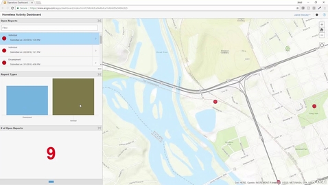 Thumbnail for entry Operations Dashboard for ArcGIS - Homeless Activity Dashboard