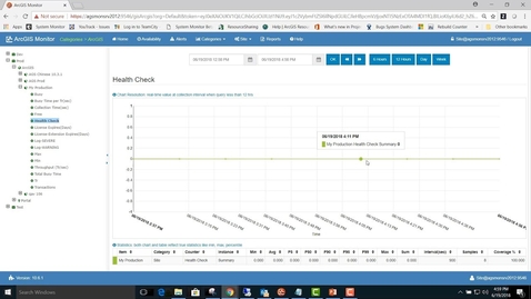 Thumbnail for entry ArcGIS Monitor 10.6.1 - Add Server