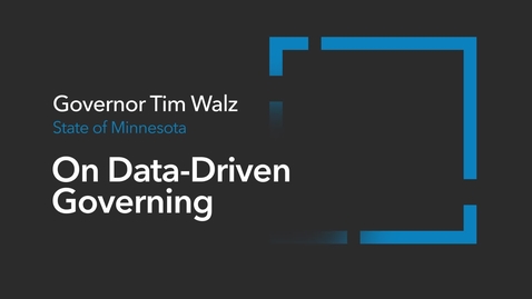 Thumbnail for entry Tim Walz on Data-Driven Governing