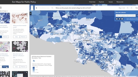 Thumbnail for entry How to Leverage Esri Maps for Public Policy