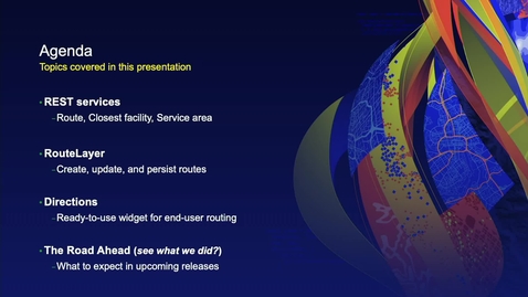 Thumbnail for entry ArcGIS Maps SDK for JavaScript: Working with RouteLayer