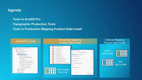 Thumbnail for entry 2-Geoprocessing Tools (Generalization) in ArcGIS Production Mapping and ArcGIS Defense Mapping