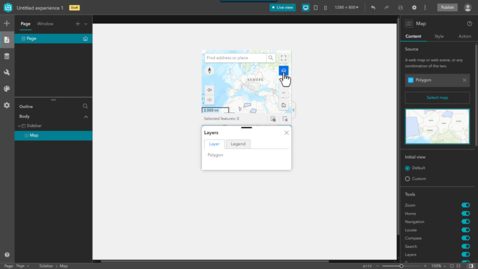 Thumbnail for A  widget's interactive buttons cannot be clicked when using the Sidebar widget in ArcGIS Experience Builder