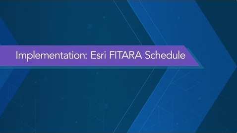 Thumbnail for entry Implementation: Esri FITARA Schedule