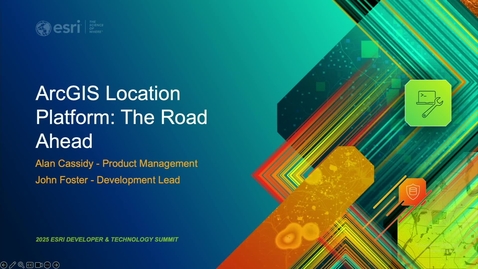 Thumbnail for Road Ahead: ArcGIS Location Platform