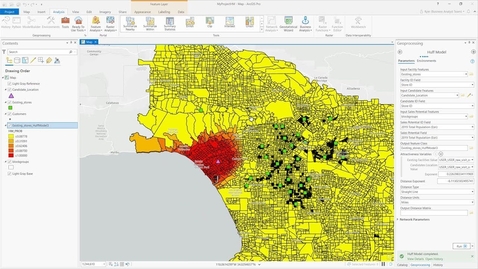 Thumbnail for entry Using Huff Model Calibration in Business Analyst Pro