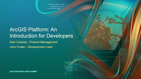 Thumbnail for entry Overview of ArcGIS Platform: Location Services, APIs, and Tools for Developers