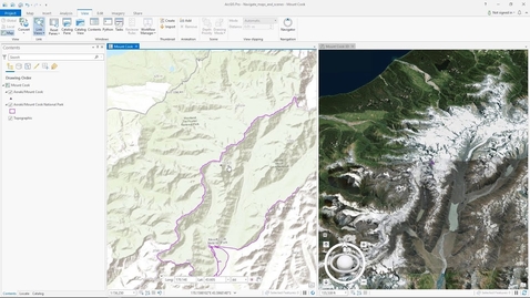 Thumbnail for Navigate maps and scenes in ArcGIS Pro