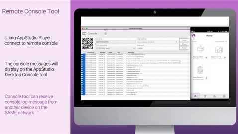 Thumbnail for entry Debugging apps using AppStudio Player with Remote Console Tool: AppStudio Jumpstart Videos