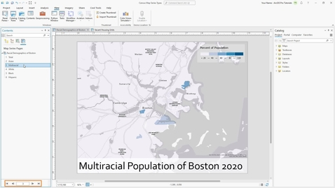 Thumbnail for Search and navigate a map series in ArcGIS Pro