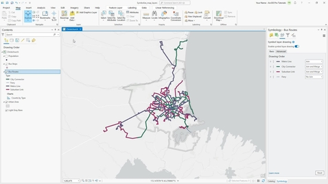 Thumbnail for entry Symbolize map layers in ArcGIS Pro