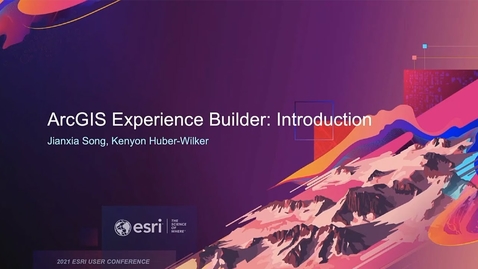 Thumbnail for ArcGIS Experience Builder: An Introduction