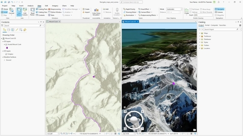 Thumbnail for Navigate maps and scenes in ArcGIS Pro