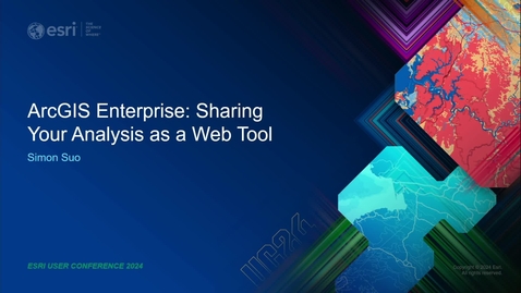 Thumbnail for ArcGIS Enterprise: Sharing Your Analysis as a Web Tool