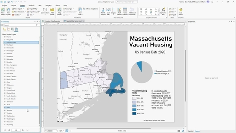 Thumbnail for Spatial map series in ArcGIS Pro: Part 2