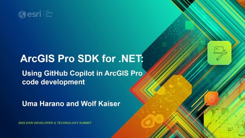 Thumbnail for ArcGIS Pro SDK for .NET: Using GitHub Copilot in ArcGIS Pro code development