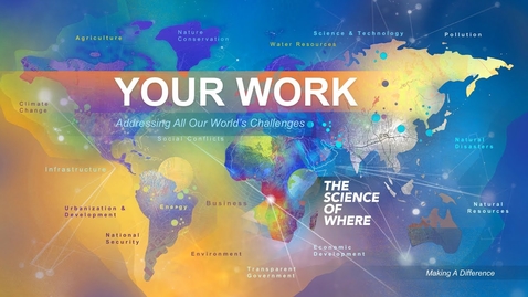 Thumbnail for entry Esri UC 2017: Your Work—Making a Difference