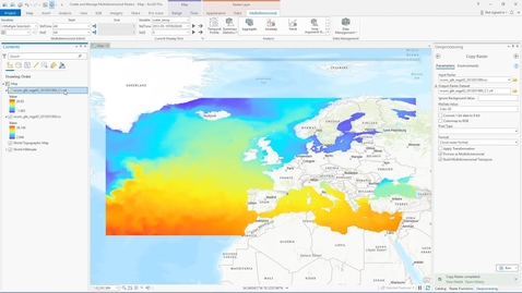 Thumbnail for Create Multidimensional Raster Data Using a Single netCDF , GRIB, or HDF File