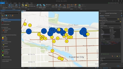 Thumbnail for entry Using Arcade Expressions in Business Analyst Pro Trade Area Tools