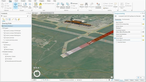 Thumbnail for entry Import Civil 3D Surfaces into ArcGIS Pro