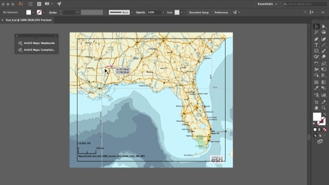 Thumbnail for entry ArcGIS Maps for Adobe® Creative Cloud® - Install and Getting Started (Illustrator)