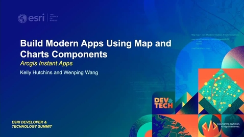 Thumbnail for ArcGIS Instant Apps: Build Modern Apps Using Map and Charts (Beta) Components