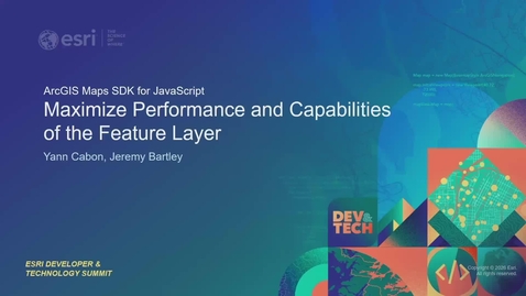 Thumbnail for ArcGIS Maps SDK for JavaScript: Max Speed and Capabilities of the Feature Layer