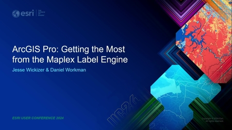 Thumbnail for ArcGIS Pro: Getting the Most from the Maplex Label Engine
