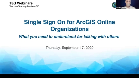 Thumbnail for Single Sign On in ArcGIS Online