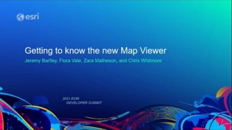 Thumbnail for Getting to Know the New Map Viewer
