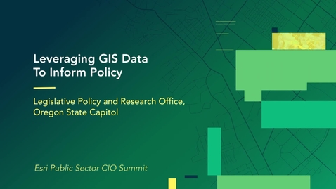 Thumbnail for Leveraging GIS Data to Inform Policy