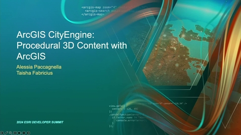 Thumbnail for entry Procedural 3D Content with ArcGIS