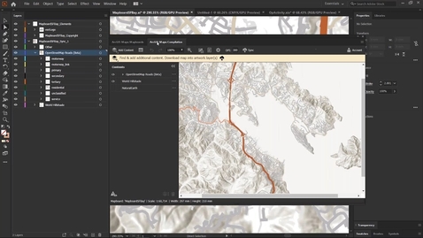 Thumbnail for What's New in ArcGIS Maps for Adobe Creative Cloud 2.0