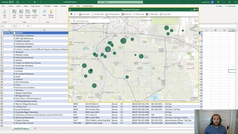 Thumbnail for entry Leverage the Power of ArcGIS in Microsoft Excel