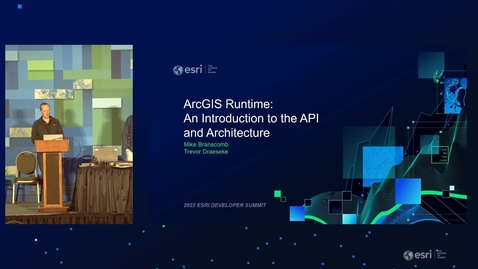 Thumbnail for ArcGIS Runtime: An Introduction to the API and Architecture