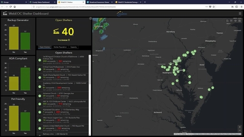 Thumbnail for Combining WebEOC and ArcGIS to Support Operations