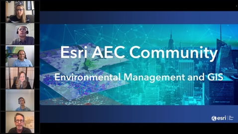 Thumbnail for entry AEC Community Webinar - June 2022 - Environmental Management