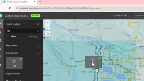 Thumbnail for The List Widget is Not Fully Displayed in ArcGIS Experience Builder