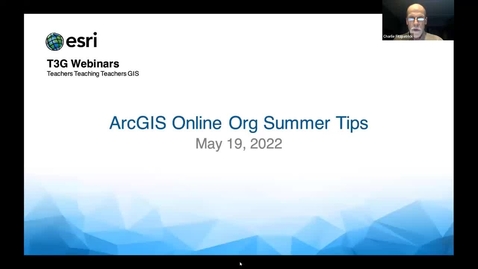 Thumbnail for entry ArcGIS Online Org Summer Tips