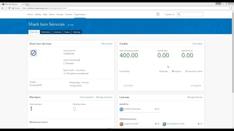 Thumbnail for Activate Your ArcGIS Online Subscription