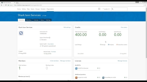 Thumbnail for entry Activate Your ArcGIS Online Subscription