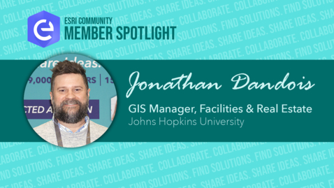 Thumbnail for entry Esri Community Member Spotlight: Jonathan Dandois