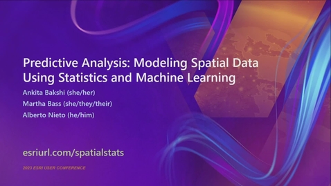 Thumbnail for entry Predictive Analysis: Modeling Spatial Data Using Statistics and Machine Learning